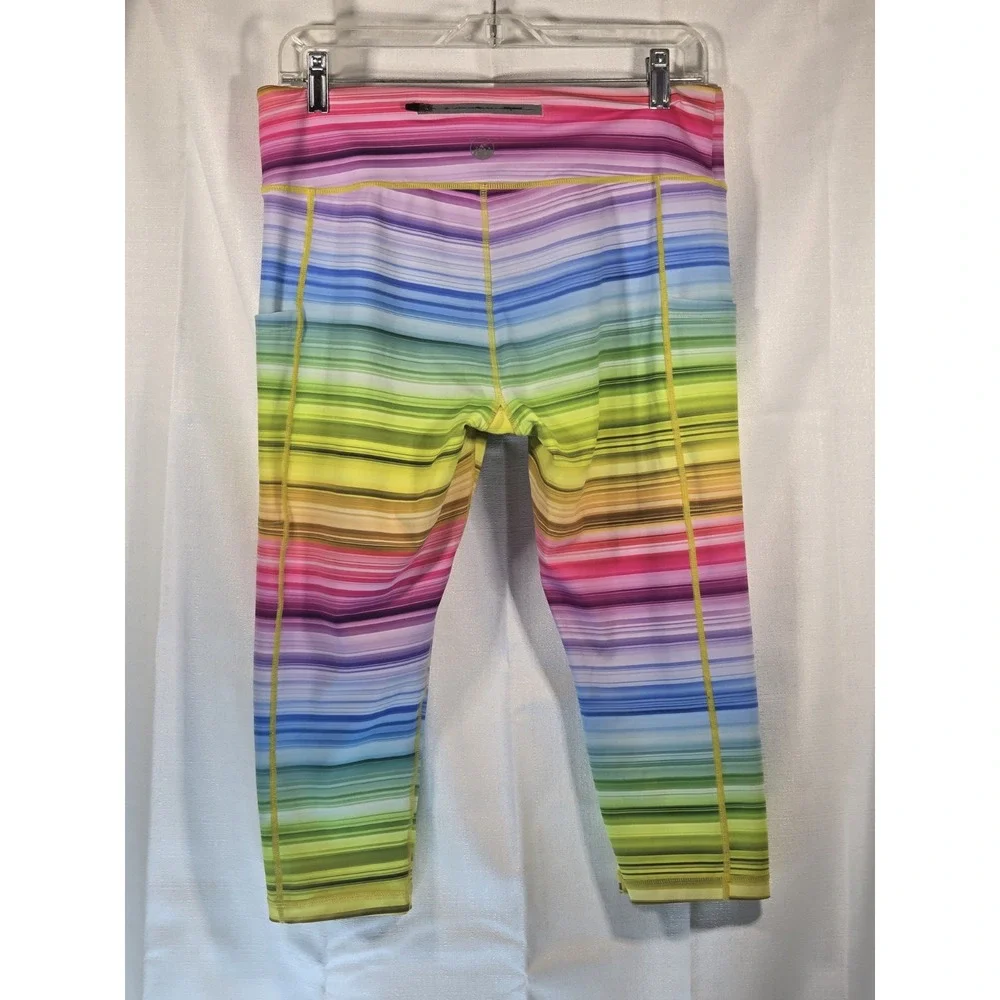 Belcorva Rainbow Leggings Pockets Womens Large Spandex Yoga‎ Pants